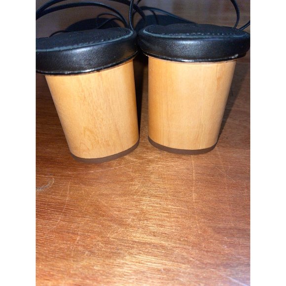 Reformation Rachel Leather Sandals in Black New - Picture 7 of 11